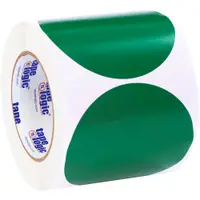 Tape Logic® Inventory Circle Labels, 4", Green, 500/Roll
