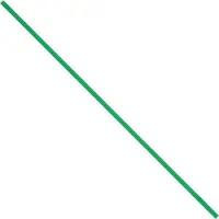 Paper Twist Ties, 9" x 5/32", Green, 2000/Case