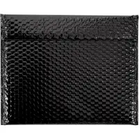 Glamour Bubble Mailers, 13 3/4" x 11", Black, 48/Case