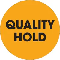 Tape Logic® Labels, "Quality Hold", 2" Circle, Fluorescent Orange, 500/Roll