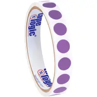 Tape Logic® Inventory Circle Labels, 1/2", Purple, 500/Roll