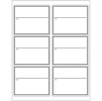 Blank To/From Labels - Black 100 SHEETS