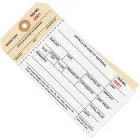 Inventory Tags, 2 Part Carbonless Stub Style #8, (1000-1499), 6 1/4" x 3 1/8", White/Manila, 500/Case