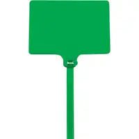 Identification Cable Ties, 120#, 6", Green, 100/Case
