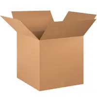 Corrugated Boxes, 21" x 21" x 21", Kraft, 15/Bundle; 150/Skid