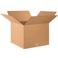 Corrugated Boxes, 24" x 24" x 18", Kraft, 10/Bundle; 120/Skid