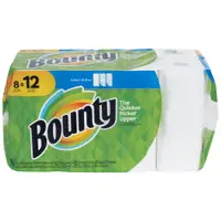 Bounty® Select-A-Size Paper Towels, 11" x 6", White, 8 Rolls/Case