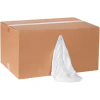 Box of Standard T-Shirt Rags, White, 190/Case, 25 Lbs/Case