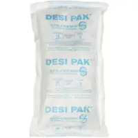 Tyvek® Clay Desiccants, 34 Gallon Drum, 5 3/4" x 10" x 1 1/2", White, 150/Case