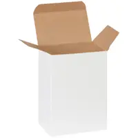 Reverse Tuck Folding Cartons, 4" x 2 1/2" x 6", White, 250/Case