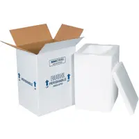 Insulated Shipping Kits, 8" x 6" x 12", White, 1/Case