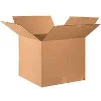 Corrugated Boxes, 24" x 24" x 20", Kraft, 10/Bundle; 120/Skid