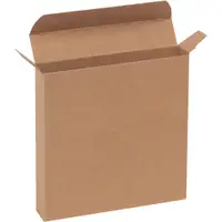 Reverse Tuck Folding Cartons, 5 1/4" x 1" x 5 1/4", Kraft, 250/Case