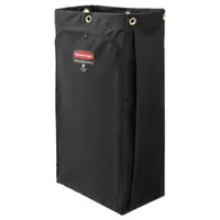 Rubbermaid® Replacement Bag for Housekeeping Cart, 11" x 17" x 33", Black, 1/Each