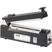 Impulse Hand Sealers w/ Cutters, 8" x 1/16", 1 Each