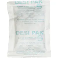 Tyvek® Clay Desiccants, 5 Gallon Pail, 3" x 4" x 1/4", White, 300/Case