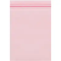 Minigrip® Anti-Static 4 Mil Reclosable Poly Bags, 12" x 12", Clear, 500/Case