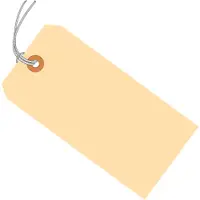 Jumbo Shipping Tags, Pre-Strung, 15 Pt., 8" x 4", Manila, 500/Case