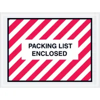 Tape Logic® "Packing List Enclosed" Envelopes, 4 1/2" x 6", Red/White, 1000/Case