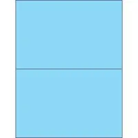 Tape Logic® Rectangle Laser Labels, 8 1/2" x 5 1/2", Pastel Blue, 200/Case