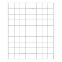 Tape Logic® Weather-Resistant Laser Labels, 1" x 1", White, 8000/Case