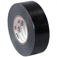 3M™ 6969 Duct Tape, 10.7 Mil, 2" x 60 yds., Black, 3/Case