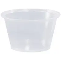 Plastic Portion Cups, 4 oz., Clear, 2500/Case