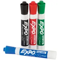 Expo® Dry Erase Markers, Assortment Pack, 4/Case