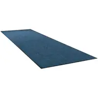 Economy Vinyl Carpet Mats, 3' x 60', Blue, 1/Each