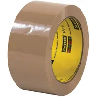 3M™ 371 Carton Sealing Tape, 1.9 Mil, 2" x 55 yds., Tan, 36/Case
