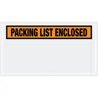 Tape Logic® "Packing List Enclosed" Envelopes, 5 1/2" x 10", Orange, 1000/Case