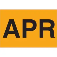 Tape Logic® Months of the Year Labels, "APR", 2" x 3", Fluorescent Orange, 500/Roll