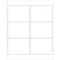 Tape Logic® Laser Labels, Rectangle, 4" x 3", White, 600/Case