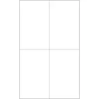Tape Logic® Laser Labels, Rectangle, 4 1/4" x 7", White, 400/Case