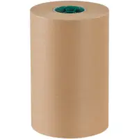 Poly Coated Kraft Paper Roll, 50#, 12" x 600', Kraft, 1 Roll