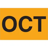 Tape Logic® Months of the Year Labels, "OCT", 2" x 3", Fluorescent Orange, 500/Roll