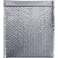 Cool Shield Bubble Mailers, 15" x 17", Silver, 50/Case