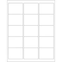 Tape Logic® Rectangular Laser Labels, 2 5/8" x 2", White, 1500/Case