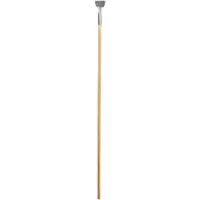 Clip-On Dust Mop Handle, 60", Brown/Silver, 1/Each