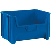 Giant Stackable Bins, 19 7/8" x 15 1/4" x 12 7/16", Blue, 3/Case