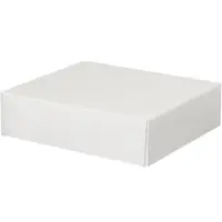 Stationery Folding Cartons, 11 1/8" x 9 1/2" x 3", White, 150/Case
