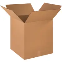 Corrugated Boxes, 20" x 18" x 20", Kraft, 10/Bundle; 120/Skid