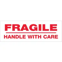 Tape Logic® Pre-Printed Carton Sealing Tape, "Fragile Handle With Care", 2.2 Mil, 2" x 55 yds., Red/White, 36/Case