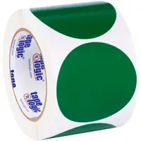 Tape Logic® Inventory Circle Labels, 3", Green, 500/Roll