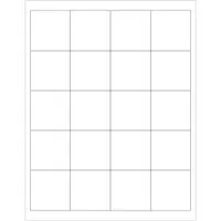 Tape Logic® Laser Labels, Rectangle, 2" x 2", White, 2000/Case