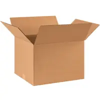 Corrugated Boxes, 17 1/2" x 14 3/4" x 12 1/2", Kraft, 25/Bundle; 125/Skid