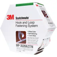 3M™ MP3526N/MP3527N Scotchmate™ Combo Pack Fasteners, 1" x 15', white, 5/Case