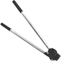 Double Notch Steel Strapping Sealer, 1 1/4", Black, 1/Each