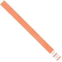 Tyvek® Wristbands, 3/4" x 10", Orange, 500/Case