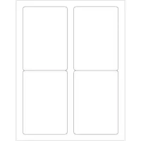 Tape Logic® Removable Rectangle Laser Labels, 3 1/2" x 5", White, 400/Case